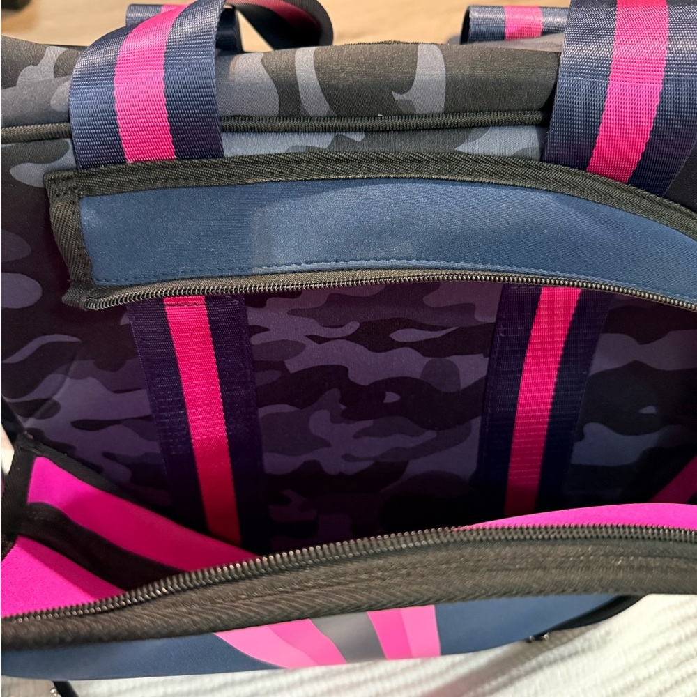 Haute Shore Billie Epic Tennis Camouflage Bag Set with Pink Stripes - Picture 3 of 9